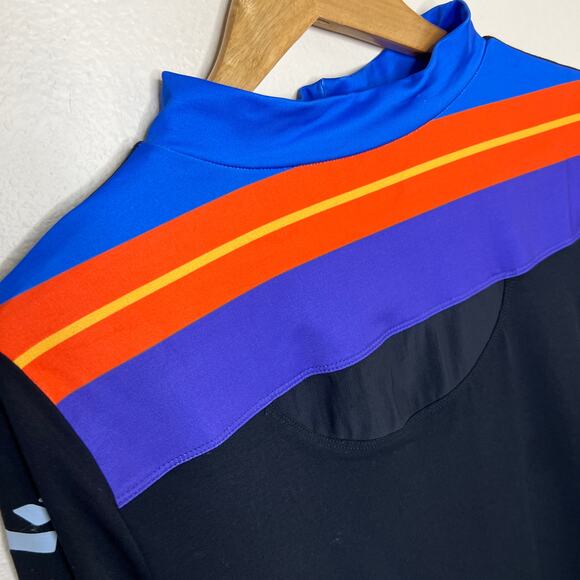 Gamemaster + Heroicouture Mock Turtleneck Long Sleeve Black Top 2XL - Picture 2 of 9